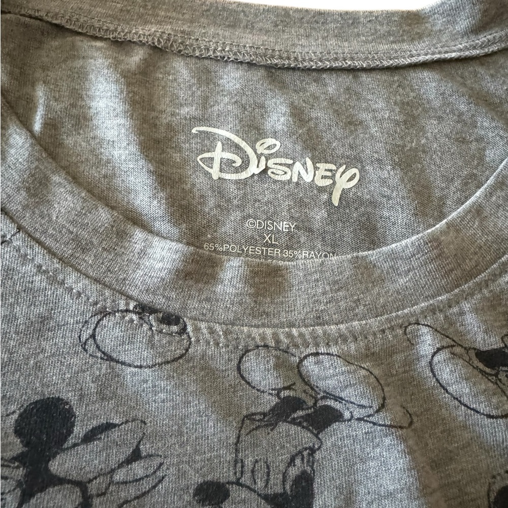 Disney | Charcoal Mickey Mouse Graphic Tee XL New Without Tags - Picture 4 of 12